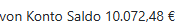 4. Anzeige Saldo